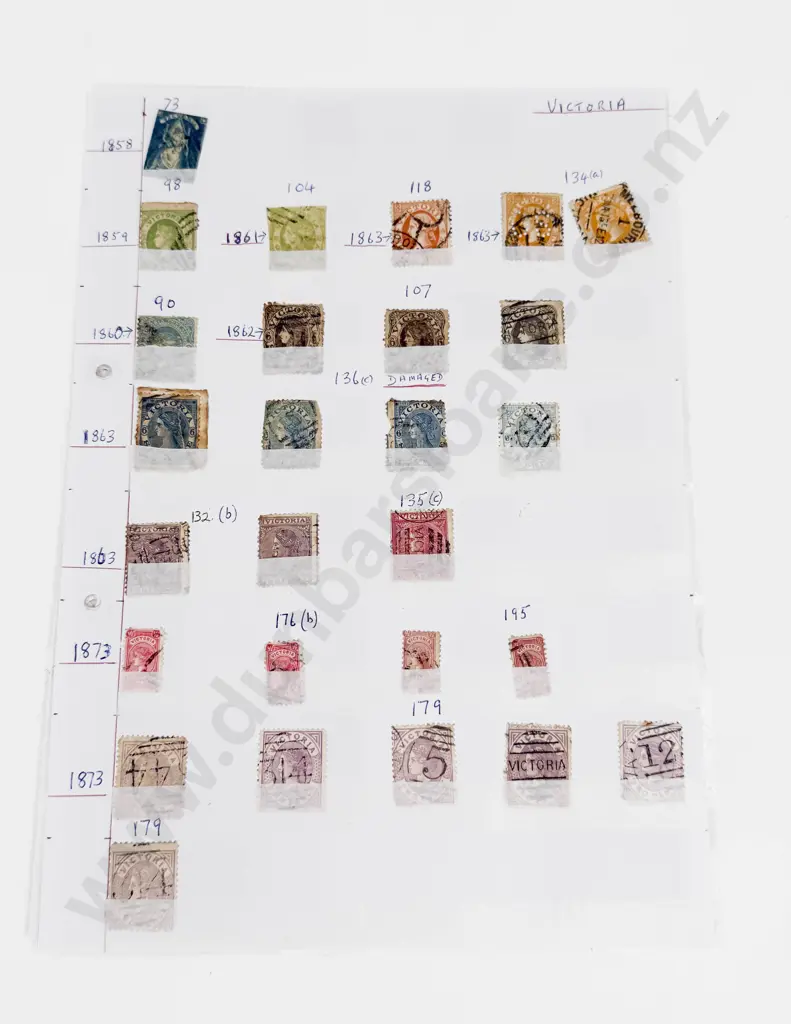 Australia Victoria 1858 to 1873 - 1880 - 1884 - 1886 Image 1++