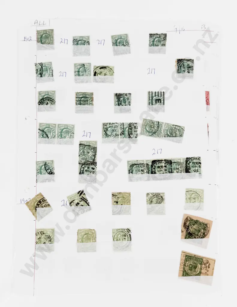 Gt Britain Multiple Singles 1902 - 1911 - 1912 - 1929 - 1934 Image 1++