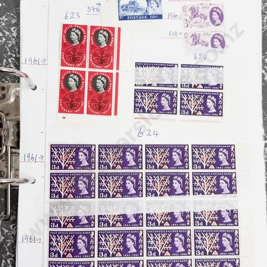 Gt Britain Mint Small to Larger Blocks 1946 - 1949 - 1952 to 1968
