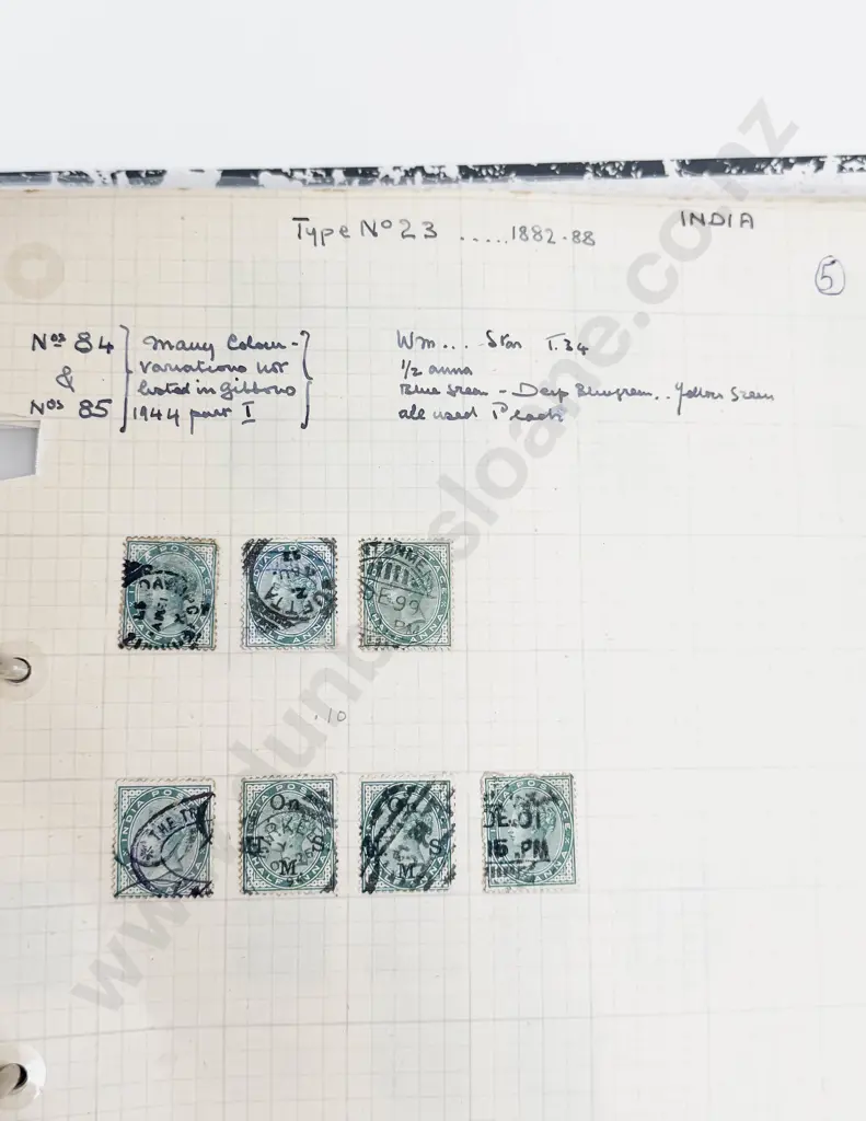 India Vintage Study Collection Singles and Small Multiples 1855 - 1936 Image 1++