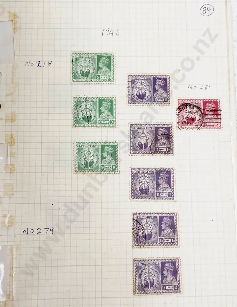 India Vintage Study Collection Singles and Small Multiples 1855 - 1936 Image 1++