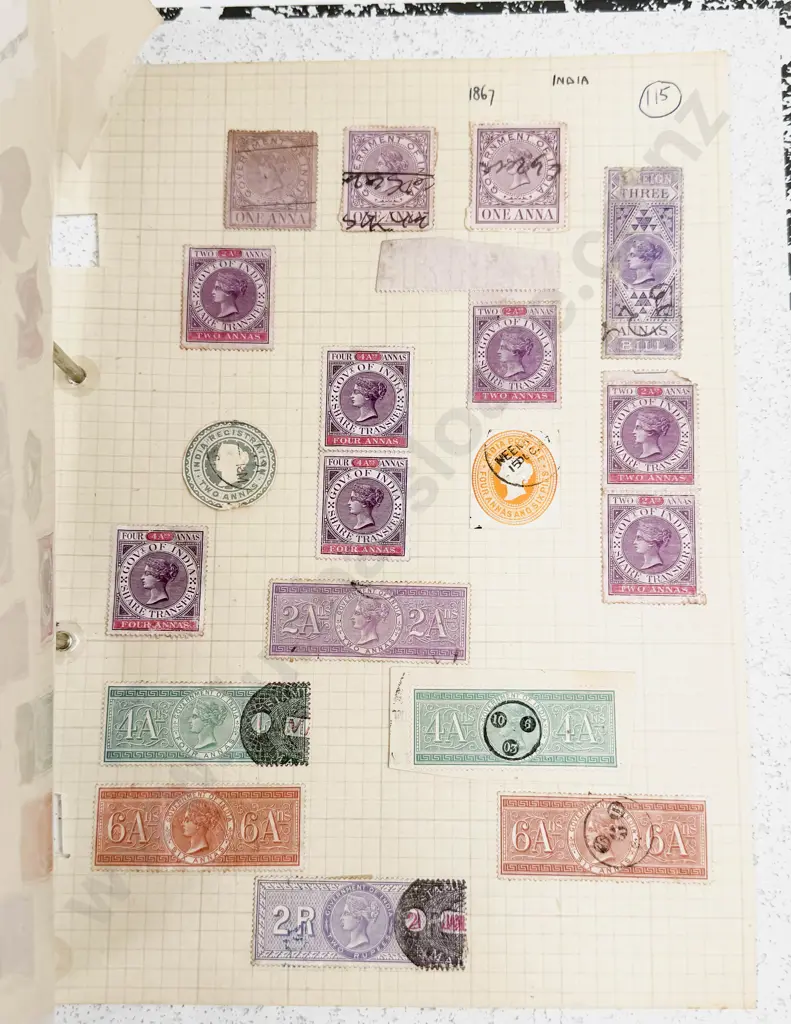 India Vintage Study Collection Singles and Small Multiples 1855 - 1936 Image 1++
