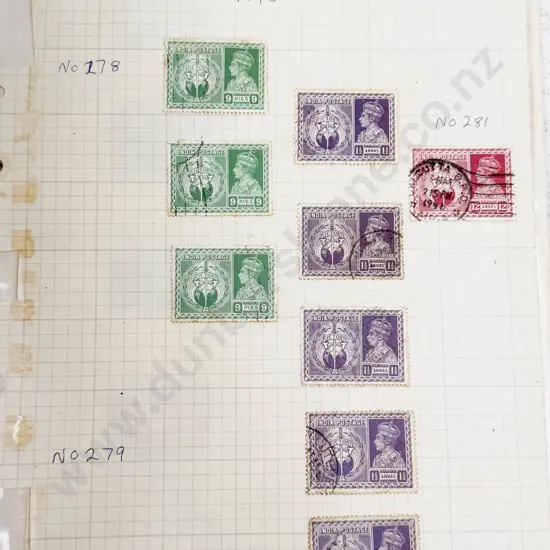 India Vintage Study Collection Singles and Small Multiples 1855 - 1936
