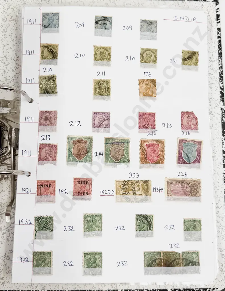 India with India States Multiple Singles 1882 - 1980 Image 1++