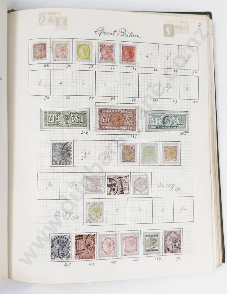 Tower (Loose Sheet) Stamp Album Great Britain Stamps Image 1++