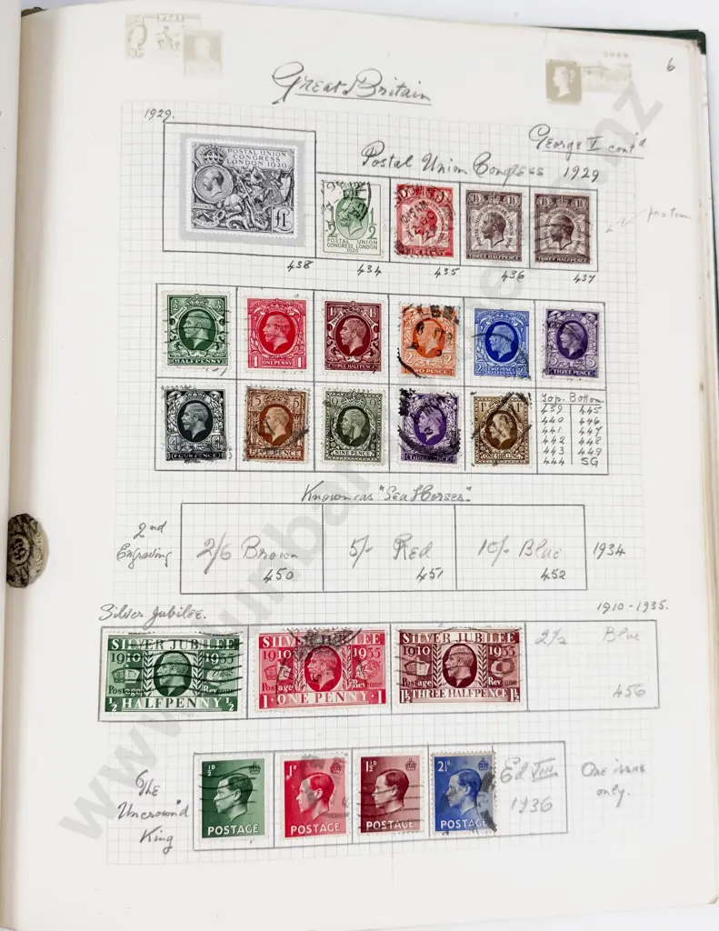 Tower (Loose Sheet) Stamp Album Great Britain Stamps Image 1++