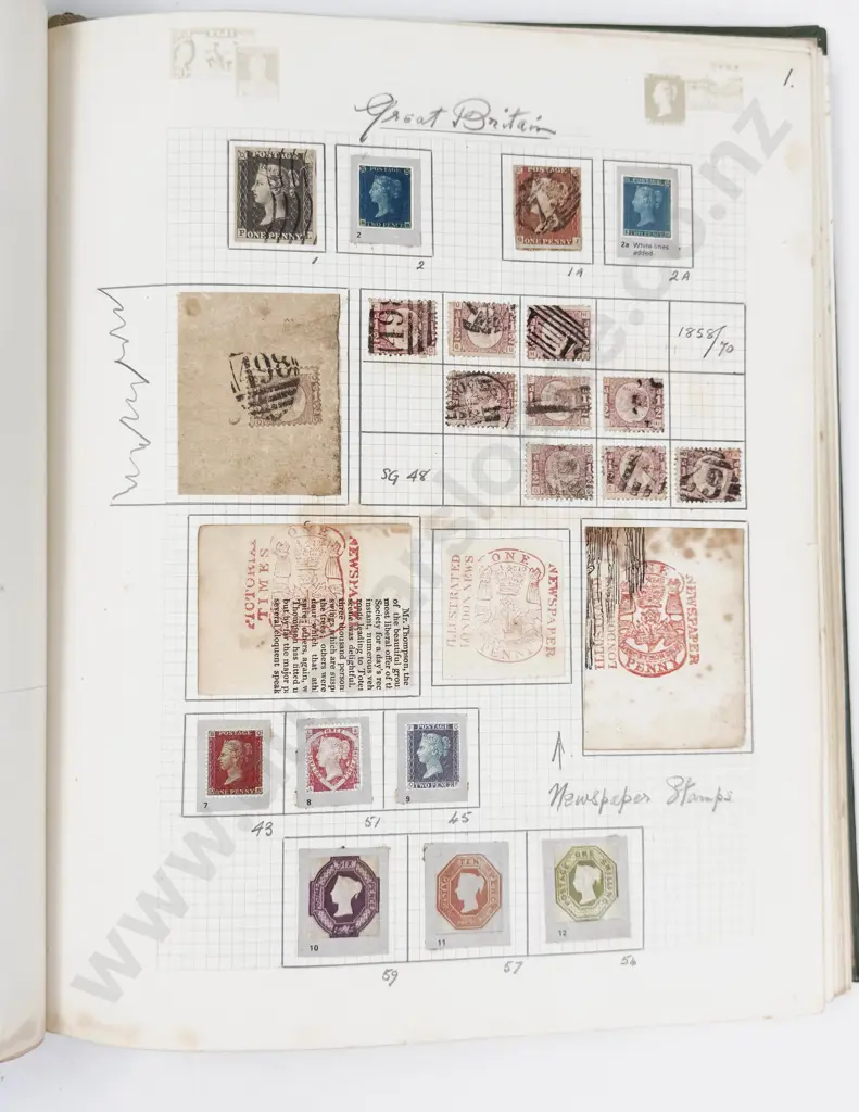 Tower (Loose Sheet) Stamp Album Great Britain Stamps Image 1++
