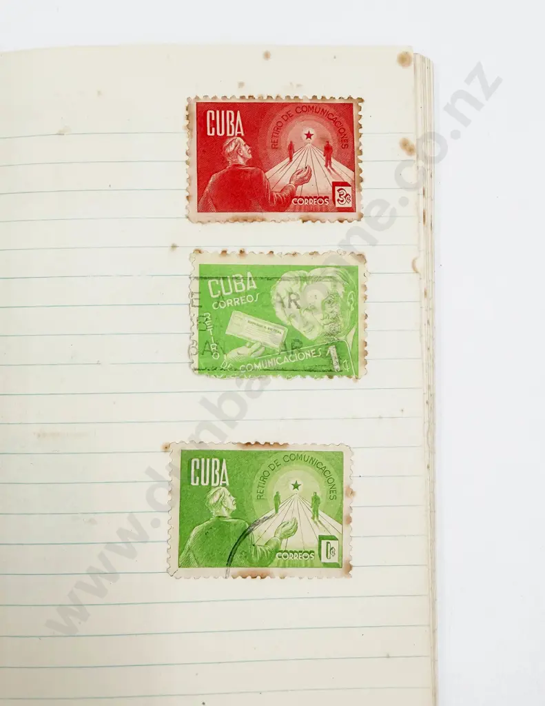 Vintage Small World Stock Book Album with Three Pocket Albums Victoria and Early C20th Stamps Image 1++
