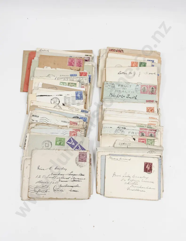 Bundle Qty Vintage C1920's - 1940's International Postal Histories Image 1++