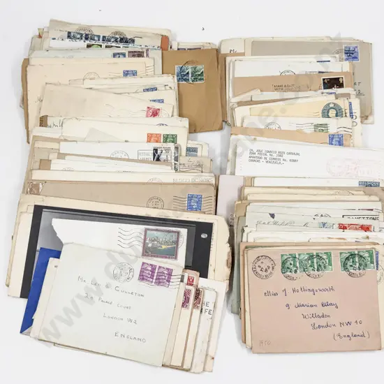 Bundle Qty Vintage C1940's - 1950's International Postal Histories