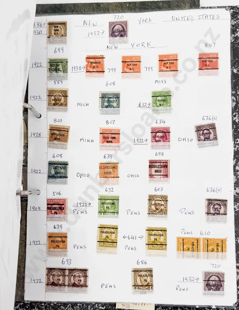 USA Stamps 1857 - 1960 Singles and Page Multiples Image 1++