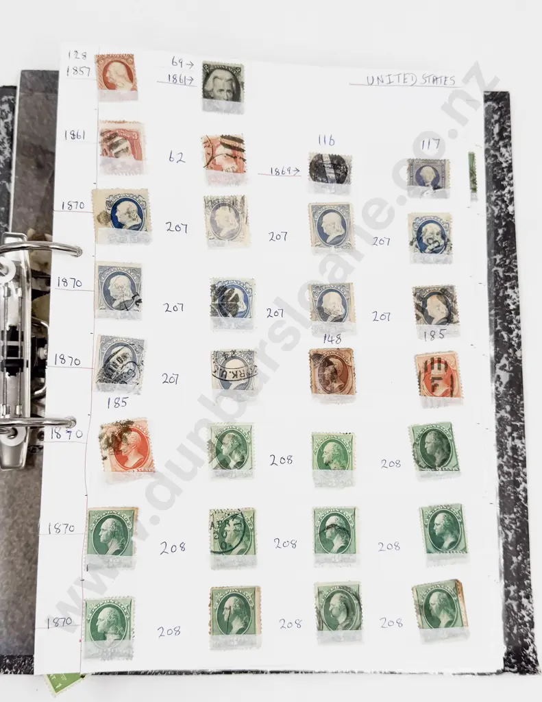 USA Stamps 1857 - 1960 Singles and Page Multiples Image 1++