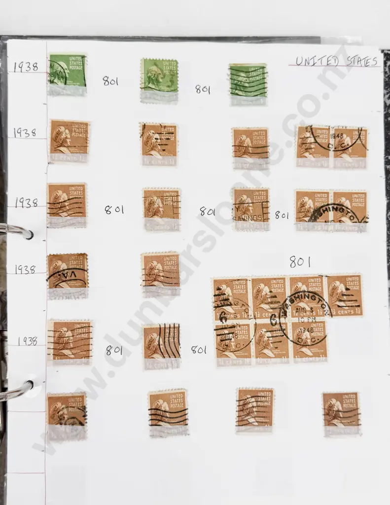 USA Stamps 1857 - 1960 Singles and Page Multiples Image 1++