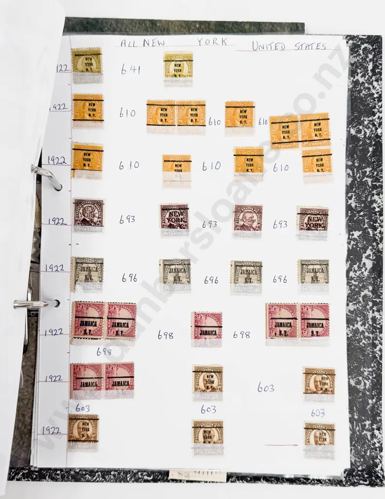 USA Stamps 1857 - 1960 Singles and Page Multiples Image 1++
