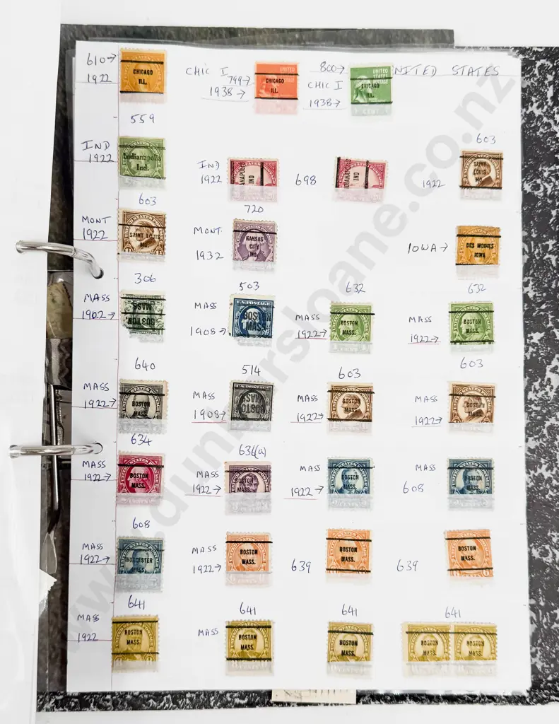 USA Stamps 1857 - 1960 Singles and Page Multiples Image 1++