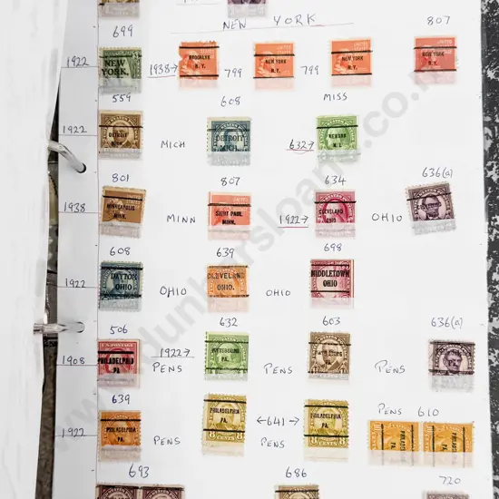 USA Stamps 1857 - 1960 Singles and Page Multiples