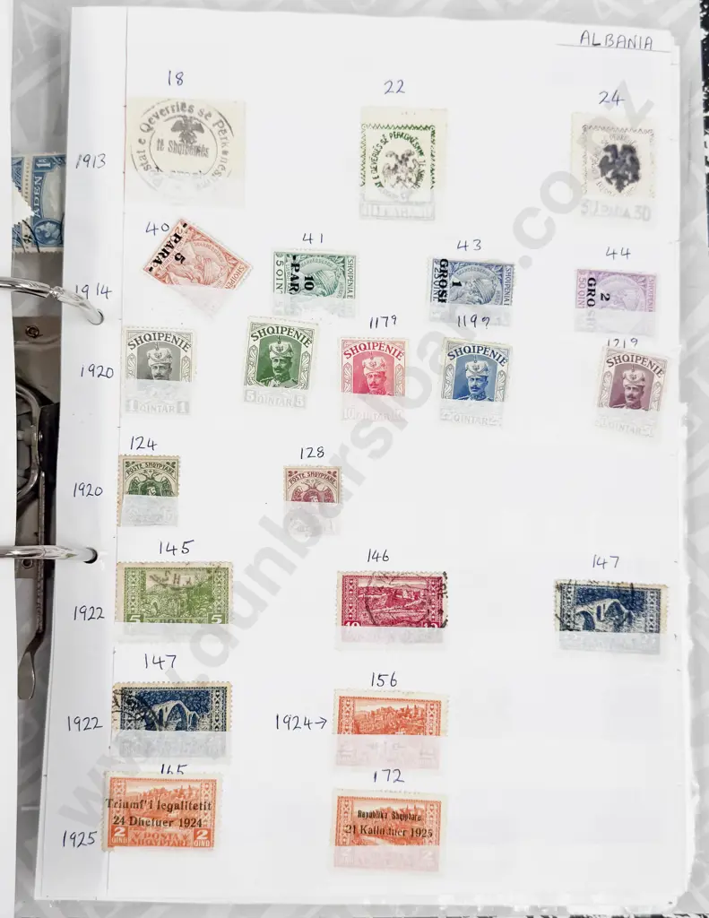 World Vintage Stamps Aden - Afghanistan - Albania - Algeria - Antigua - Argentina - Austria Image 1++