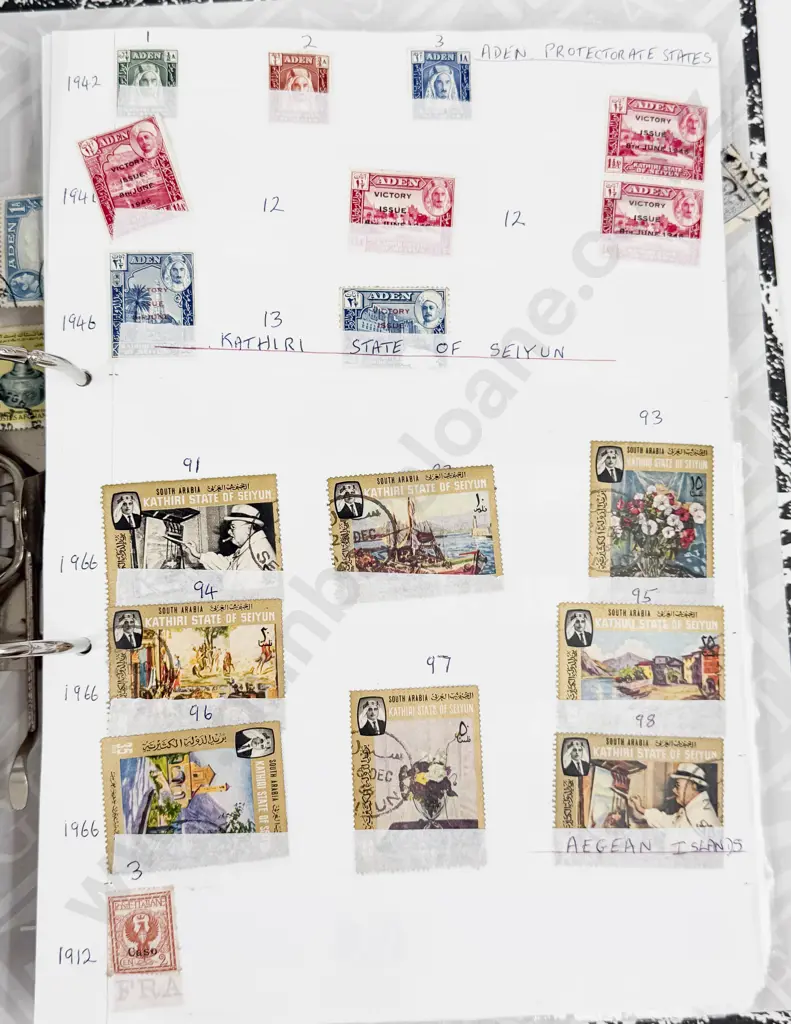 World Vintage Stamps Aden - Afghanistan - Albania - Algeria - Antigua - Argentina - Austria Image 1++