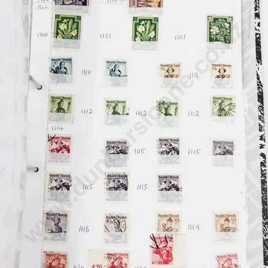 World Vintage Stamps Aden - Afghanistan - Albania - Algeria - Antigua - Argentina - Austria