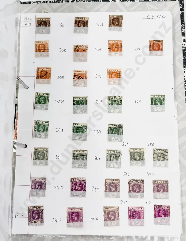 World Vintage Stamps Cameroon - Canada - Cayman Islands - Ceylon Image 1++