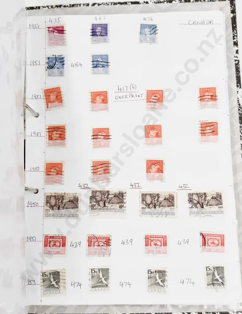 World Vintage Stamps Cameroon - Canada - Cayman Islands - Ceylon Image 1++