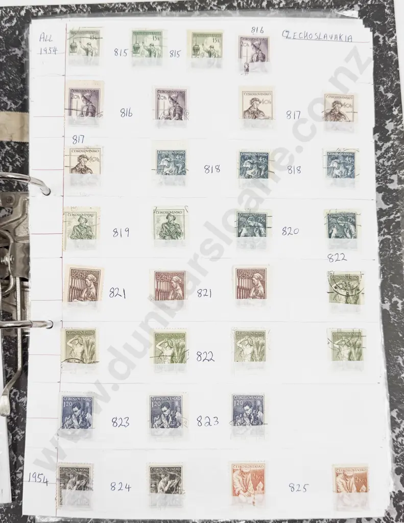 World Vintage Stamps Czechoslovakia - Dominica - Denmark - Egypt - El Salvador - Estonia - also Image 1++