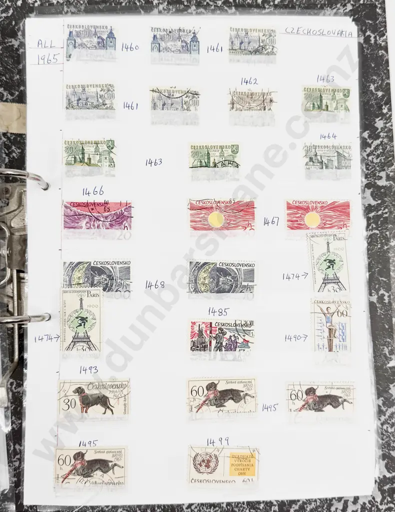 World Vintage Stamps Czechoslovakia - Dominica - Denmark - Egypt - El Salvador - Estonia - also Image 1++