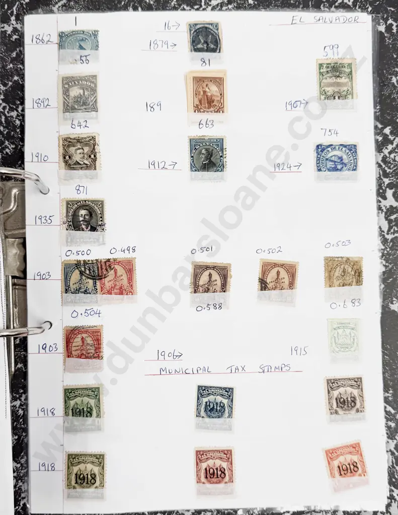 World Vintage Stamps Czechoslovakia - Dominica - Denmark - Egypt - El Salvador - Estonia - also Image 1++