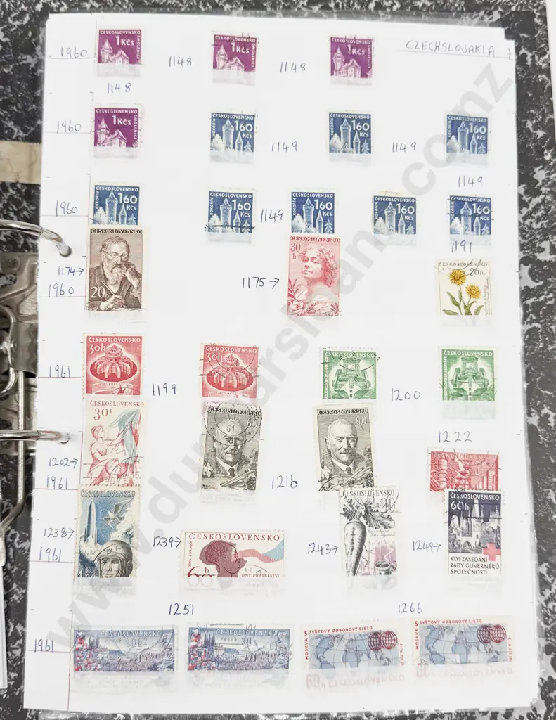 World Vintage Stamps Czechoslovakia - Dominica - Denmark - Egypt - El Salvador - Estonia - also Image 1++