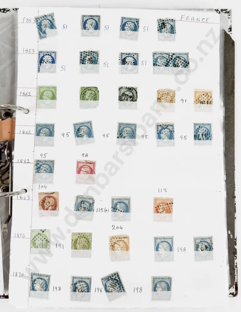 World Vintage Stamps - France and Territories Image 1++