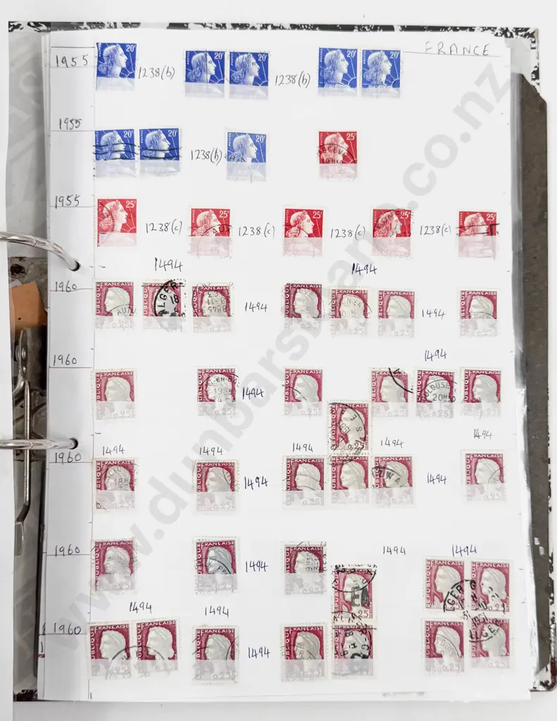 World Vintage Stamps - France and Territories Image 1++