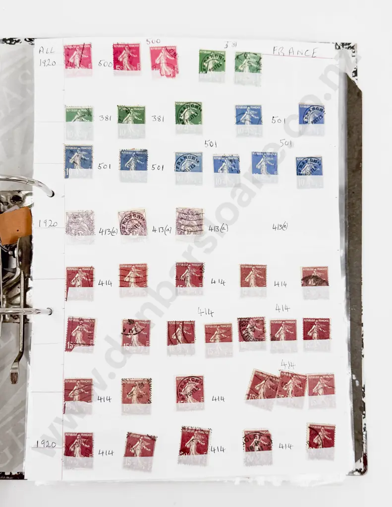 World Vintage Stamps - France and Territories Image 1++