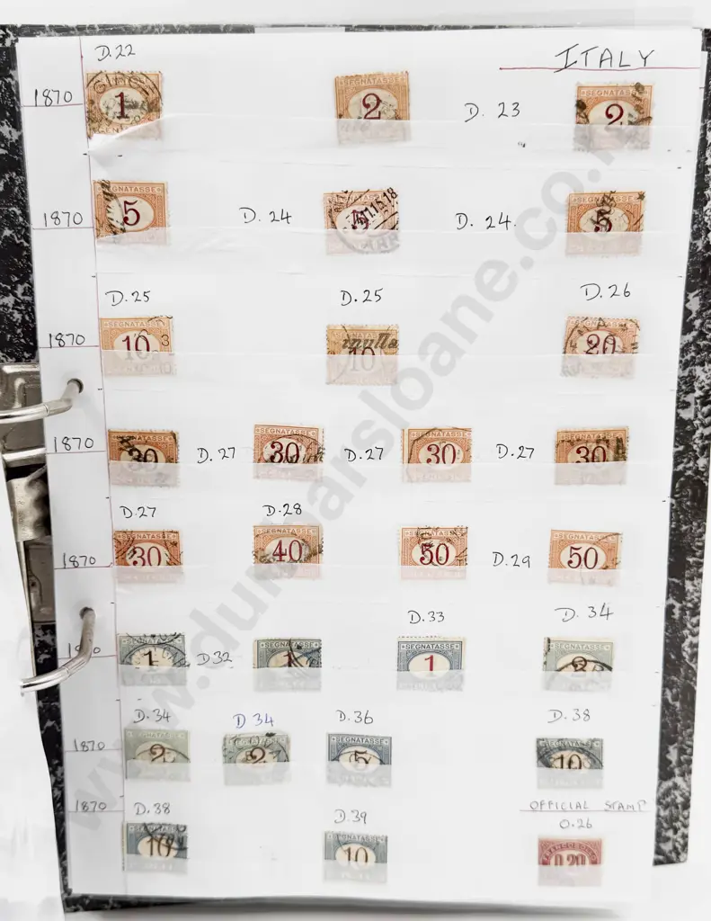 World Vintage Stamps - Italy Image 1++