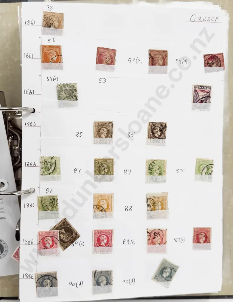 World Vintage Stamps - Greece - Ghana - Georgia - Gibraltar - Gold Coast - Grenada - Guatemala also Hong Kong Image 1++