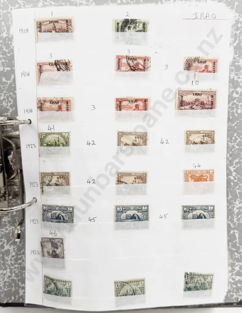 World Vintage Stamps Iraq - Iran - Indonesia - Iceland - Kuwait - Laos - Latvia - Liberia - Luxembourg - also Malta Image 1++
