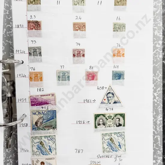 World Vintage Stamps Iraq - Iran - Indonesia - Iceland - Kuwait - Laos - Latvia - Liberia - Luxembourg - also Malta