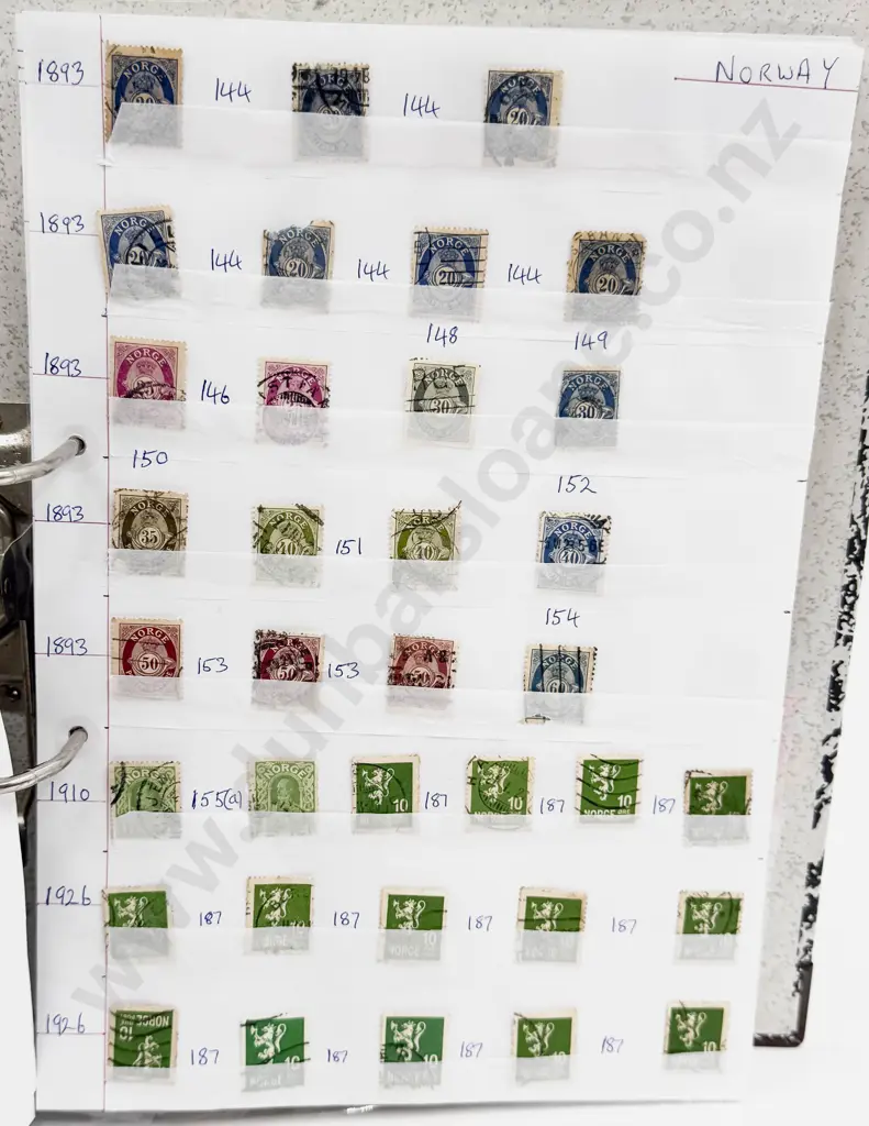 World Vintage Stamps Netherlands - Newfoundland - Nicaragua - Nigeria - North Borneo - also Norway Image 1++