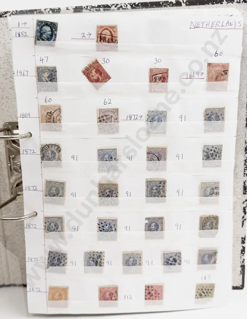 World Vintage Stamps Netherlands - Newfoundland - Nicaragua - Nigeria - North Borneo - also Norway Image 1++