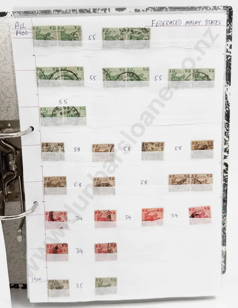 World Vintage Stamps Malaysia - Johore - Kedah - Penang - Selangor Image 1++
