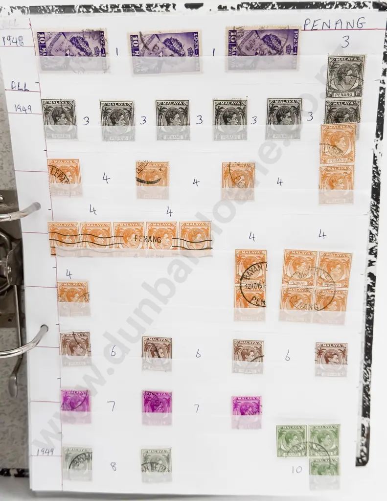 World Vintage Stamps Malaysia - Johore - Kedah - Penang - Selangor Image 1++