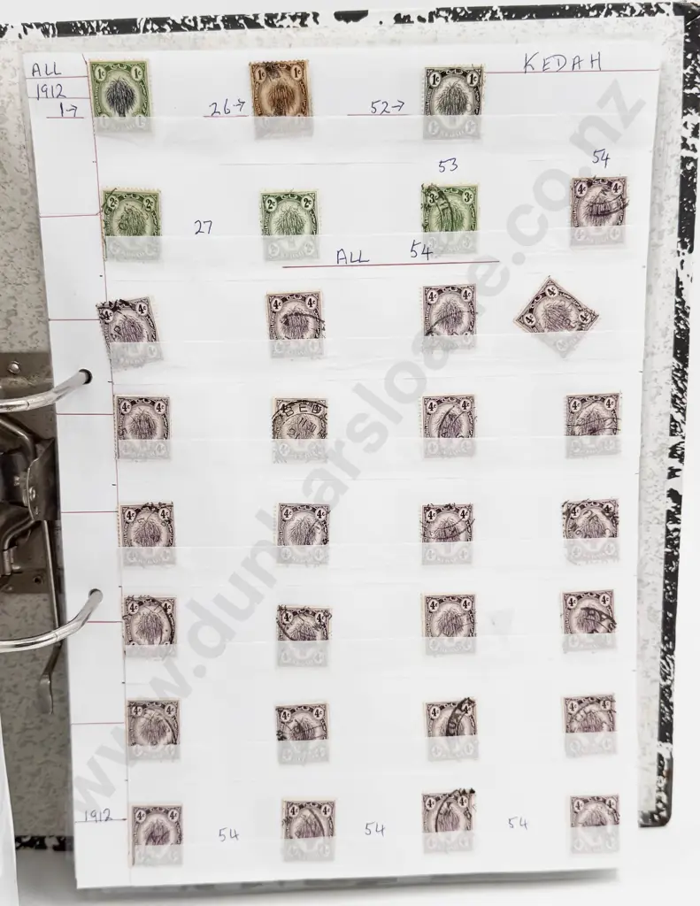 World Vintage Stamps Malaysia - Johore - Kedah - Penang - Selangor Image 1++