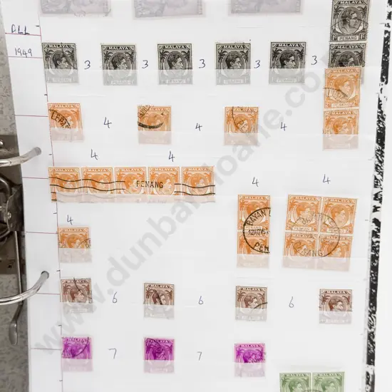 World Vintage Stamps Malaysia - Johore - Kedah - Penang - Selangor