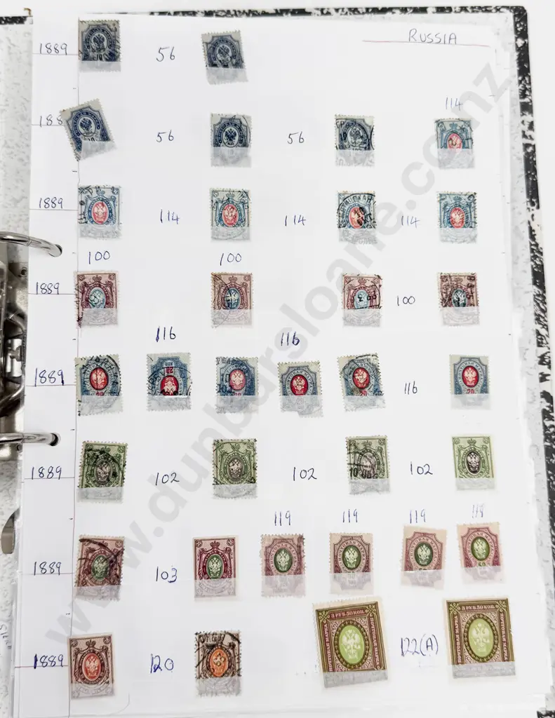 World Vintage Stamps Russia - Romania - St Kitt Nevis - St Lucia - Sabah - Samoa - San Marino also Image 1++