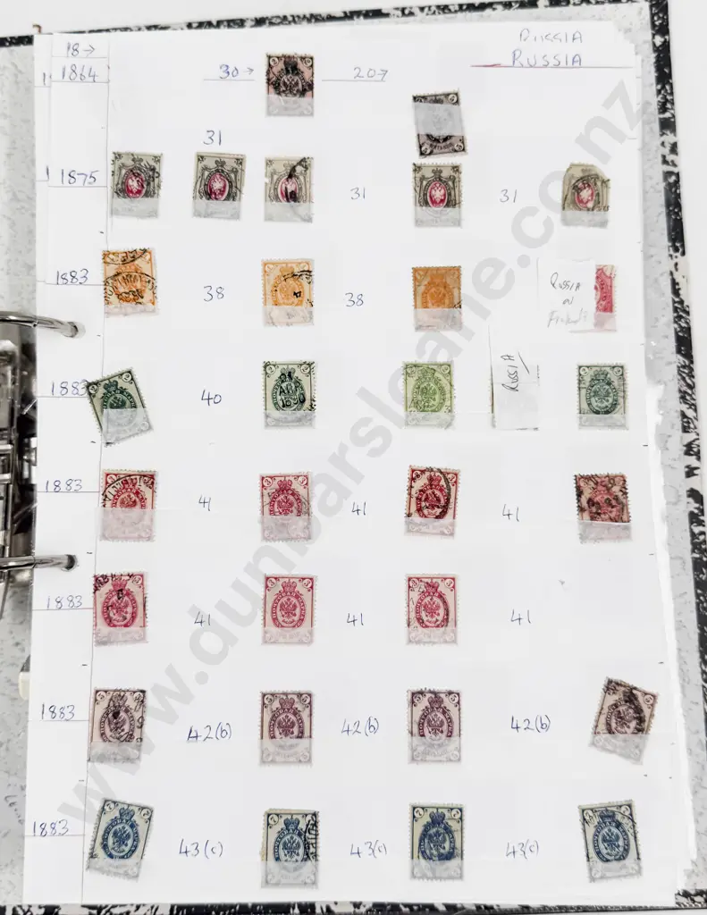 World Vintage Stamps Russia - Romania - St Kitt Nevis - St Lucia - Sabah - Samoa - San Marino also Image 1++