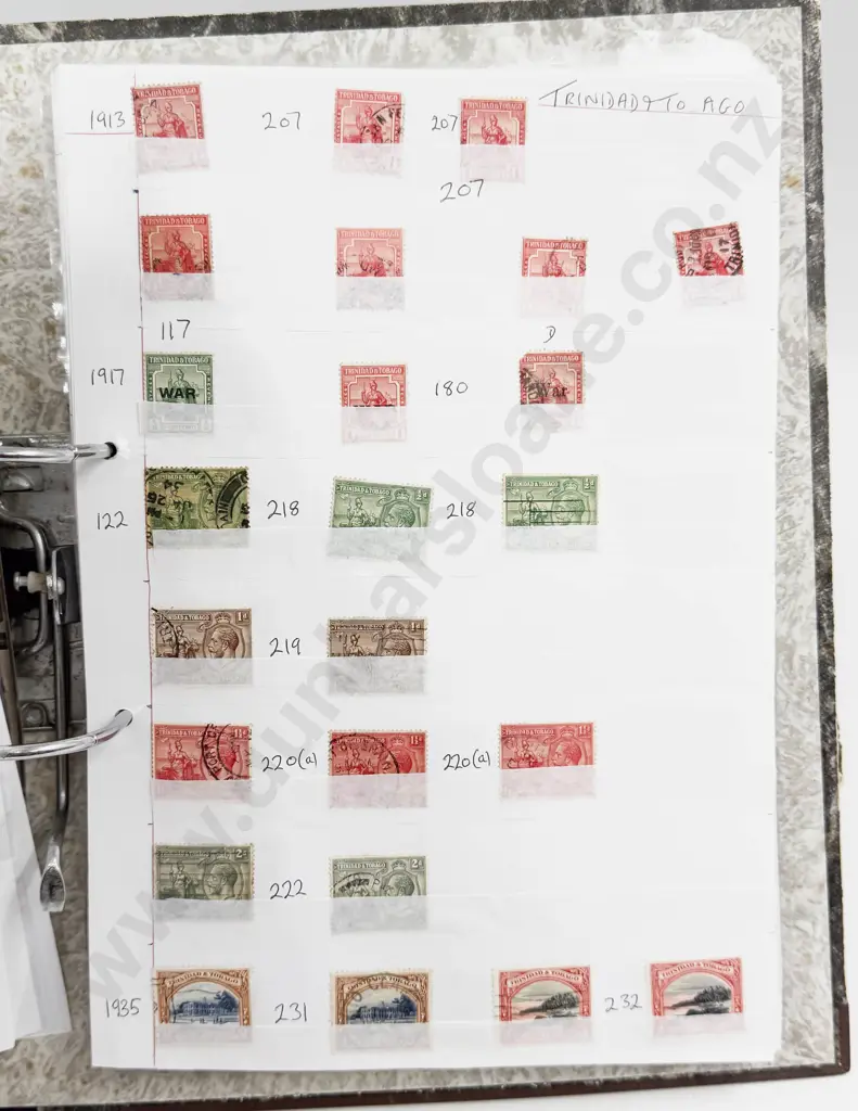 World Vintage Stamps Switzerland - Syria - Siam/Thailand - Trindad & Tobago - Tunsia -  also Image 1++