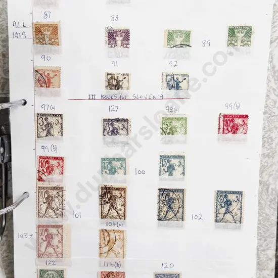 World Vintage Stamps Switzerland - Syria - Siam/Thailand - Trindad & Tobago - Tunsia -  also