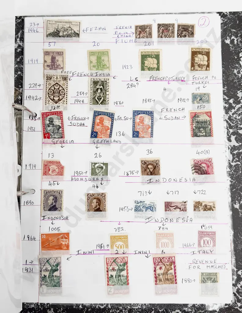 World Vintage Stamps - Various countries with small amounts of stamps for each Image 1++
