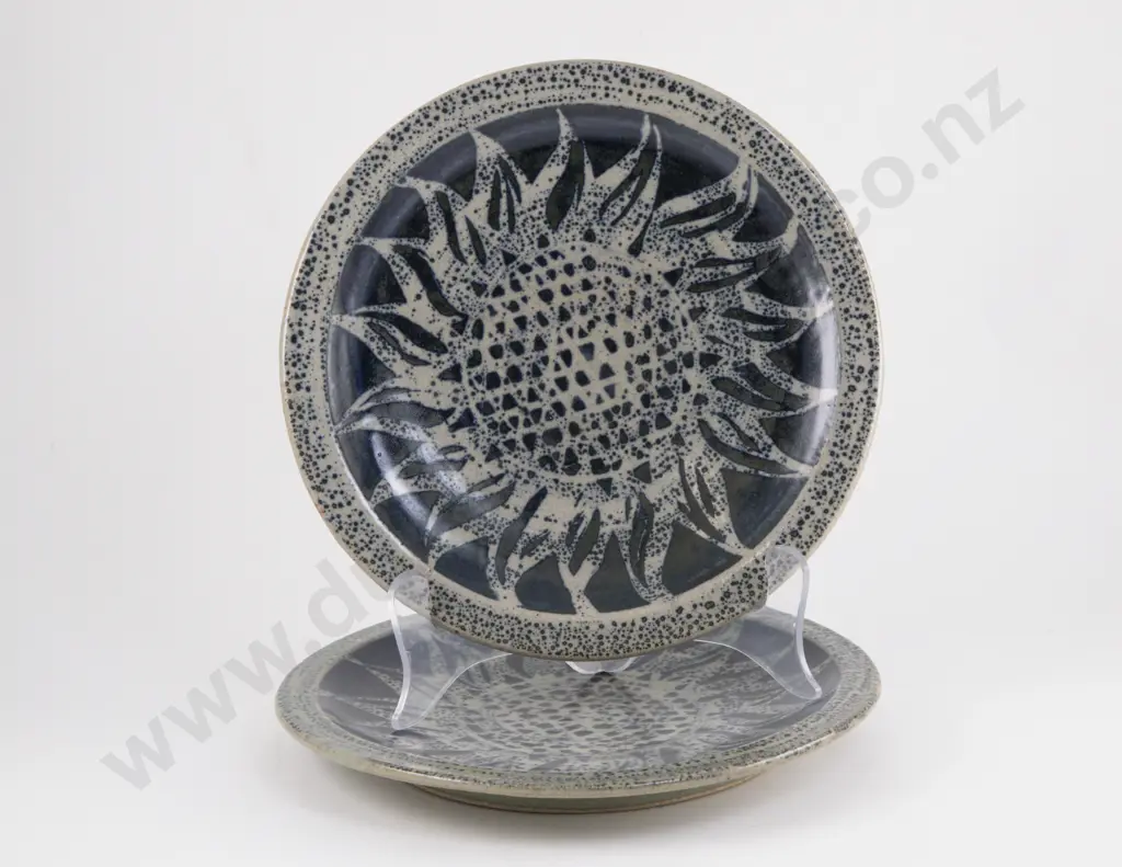 Pair of Mirek Smisek Dinner Plates Image 1++