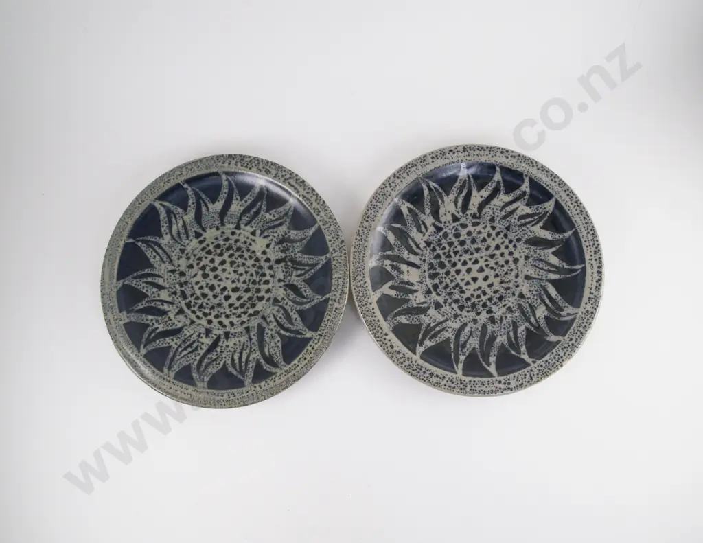 Pair of Mirek Smisek Dinner Plates Image 1++