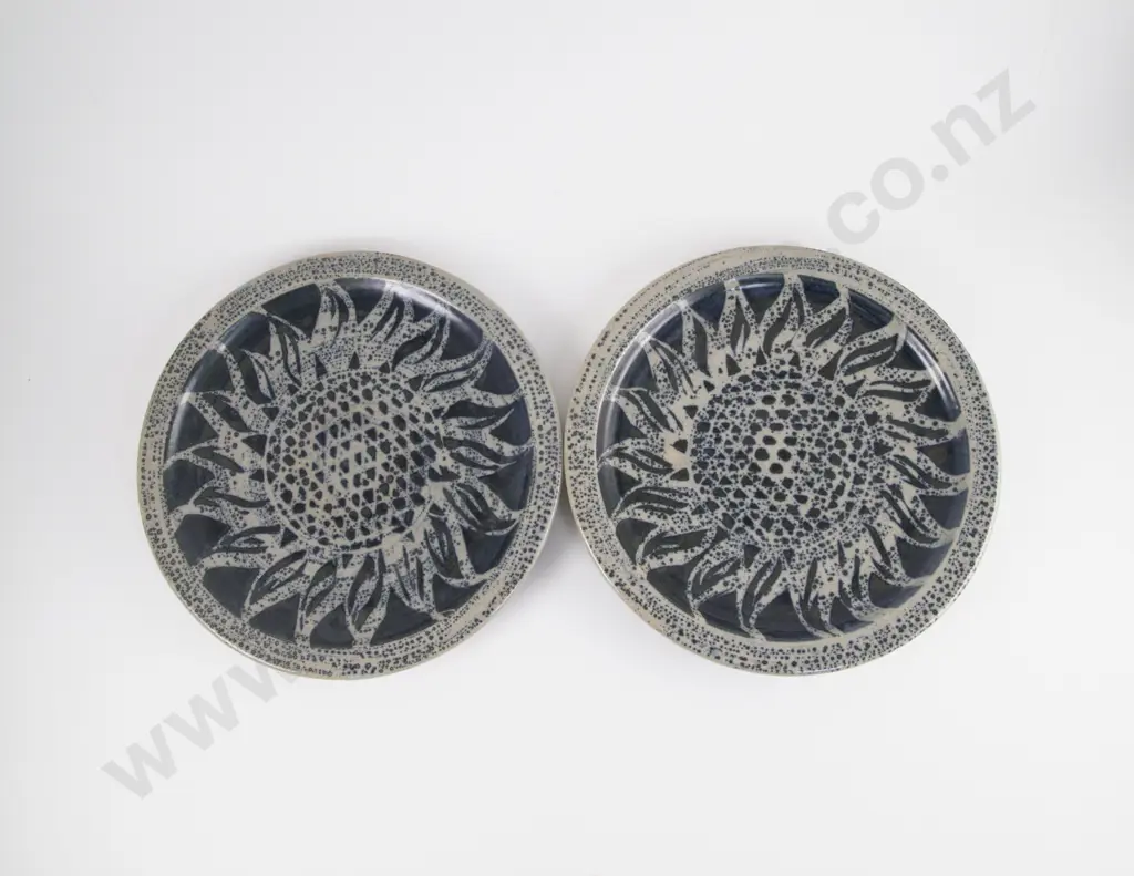 Pair of Mirek Smisek Dinner Plates Image 1++